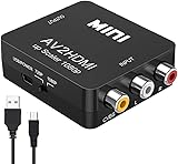 HQDWA RCA to HDMI,AV to HDMI Converter, 1080P Mini