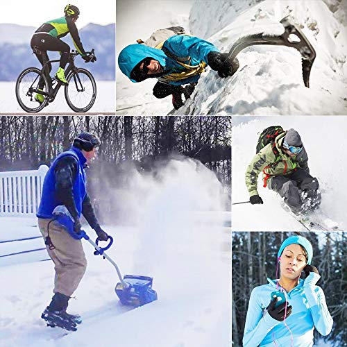 Loiion Electric Heated Gloves for Men Women, Winter Thermal Gloves, 7.4V Rechargeable Battery Motorcycle Heated Gloves Hand Warmers for Arthritis Hands, Outdoor Skiing Hiking Cycling Hunting