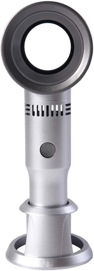 Yuxiale Mini Portable Handheld Bladeless Fan USB Rechargeable Leafless Cooling Fan Cooler with 3 Speed Level