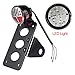 Amazicha LED Brake Tail Light 3/4 Inch Side Mount License Plate Bracket for Motorcycle Harley Sporster Bobber Chopper