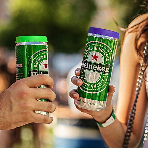 Soda Can Lids 6-Pack, 6 Colors Gooze Silicone Soda Saver Can Lids, Soda/Beverage/Beer Can Lids, Can Covers, Can Caps, Can Topper, Can Saver, Can Stopper, Cans Mark, Protector For Standard Cover