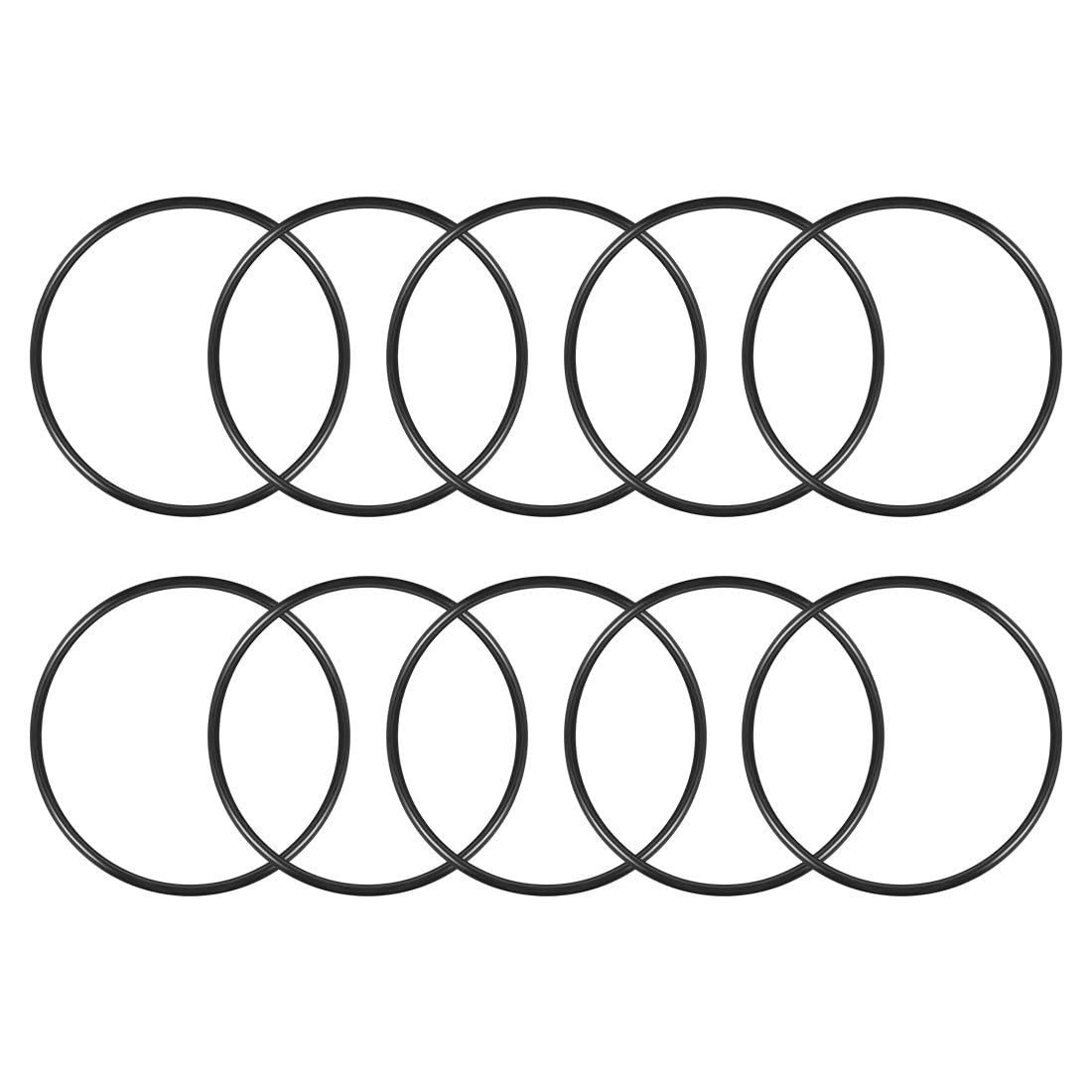 TA-VIGOR 10Pcs Nitrile Rubber O-Rings, 145mm OD 135mm ID 5mm Width Rubber Washers Spacer O-Rings Gasket kit, Metric Sealing Gasket for Hose, Faucet, Automotive, Plumbing