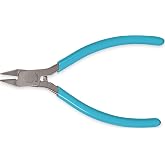 Xcelite Ms54-5J Electronic Cutters, Straight Diagonal, Tapered Head, Flush, Features Blue Cushion Grips