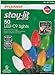Sylvania Stay-lit LED Plastic Multicolored Faceted C9 Lights, 50