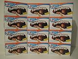 Drake's Funny Bones, Case of 12! Frosted Peanut Butter Creme Filled Devils Food Cakes. 10 Ct