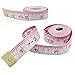 MZD8391 2Pack 79 inch Body Measuring Ruler Sewing Tailor Tape Measure Soft Flexible (Pink) (50 Inch)