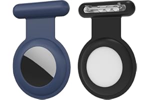 ZUBUHUHU AirTag Holder for Kids, Toddler, Children (2 Pack), Hidden Air Tag Holder with Safety Pin for Clothes, AirTag Clip Compatible for Apple AirTag GPS Tracker