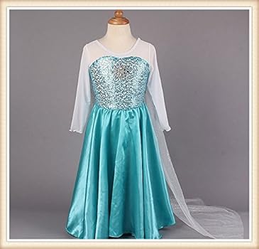 elsa dress with train