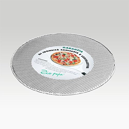 RIMLESS ROUND ALUMINIUM BAKING PUNCHED HOOK AND LOOP DISCS 33 CM
