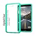 OnePlus 5 Case, Orzly Fusion Bumper Case for ONE PLUS FIVE Model SmartPhone (Original 2017 Version) Protective Hard Back Cover Shell with GREEN Impact Absorbing Rubber Rim & Clear Back Panel