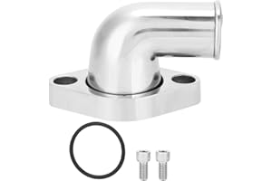 Keenso Polished Thermostat Housing Aluminum 90° Swivel Water Neck for SB BB 327 350 454 396