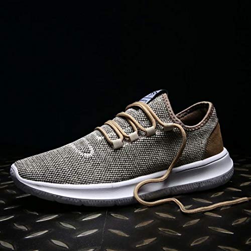 Srenket Mens Casual Athletic Sneakers Comfortable Running Shoes Light Tennis Zapatos Footwear for Men Walking Workout Beige44