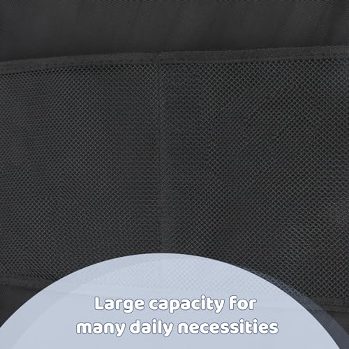 AiQInu 2 Pieces Protection, Waterproof Dirt-Repellent Car Seat Organizer for Children Dogs Cats (Black)