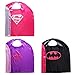 Lazu Superhero Dress Up Costumes 6 Satin Capes with Felt Masks for both Girls and Boys