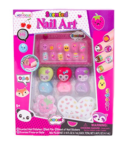 Hot focus scented nail art kit - fruit girls nail kit i…