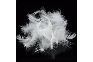 ROSE FEATHER Bulk Goose Down Feather Stuffing & Fill – Hypoallergenic Pillow Filling, Repair, Restuff, Fluff for Couch Cushions, Comforters, Jackets5/95-1Lb DIY