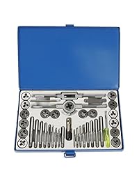 cslu 40pcs endurecido Metric Tap And Die Bit Set, rosca Taper Drill Kit de herramientas