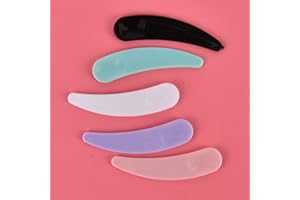Cosmetic Spatula 30pcs Facial Mask Stick Beauty Tool Cosmetic Scoop Curved Scoop Plastic Makeup Tools(pink)