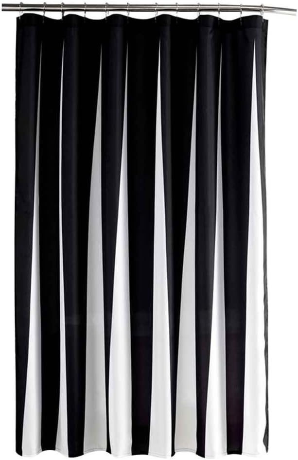 Beaux Arts Et Loisirs Creatifs Lorjoy Noir Et Blanc Rayures Verticales Polyester Tissu Impermeable Rideau De Douche Fournitures De Bureau Lemoncitylive Com