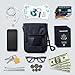 FREETOO Neck Wallet with RFID Blocking,Anti-Theft Passport Holder for Travel