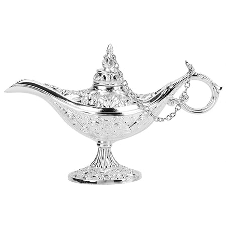 Hilitand Metall Geschnitzte Aladdin Lampe Magie Vintage Home Tee Öl Topf arabische Kunst Handwerk Geschenk seltene Retro Lege