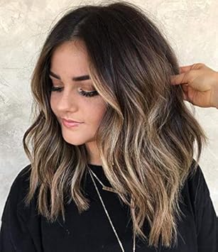 Amazon Com Sunny Brown Balayage Clip In Human Hair 24 Inch Full