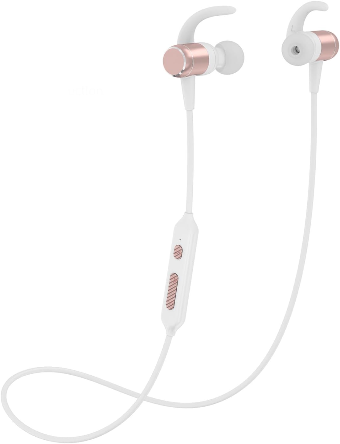 Choosly Wireless Sport Running Headphones, Bluetooth 4.1 Lightweight Stereo Earbuds with Magnetic, Best Wireless Sports Stereo Sweatproof Headset with Built-in Mic Compatible with iPhone (Rose Gold)