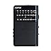 AGPTEK AM FM Pocket Radio Portable Stereo Supports TF Card USB, R09(Black)