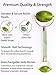 Jade Roller for Face Massager with Interchangeable Jade | 100% Natural Jade Facial Roller Anti Aging Therapy | Clears Toxins & Reduces Puffiness | Customize Your Jade Face Roller Today.
