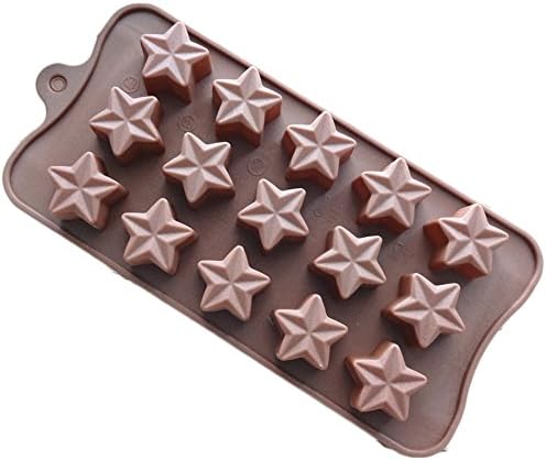 JLHua Mini Star Shape Silicone Ice Cube/Chocolate Mold 15 Cavity