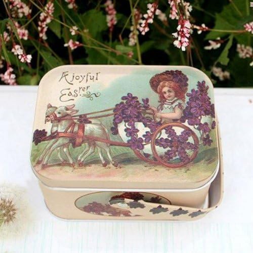 Carriage And Little Girl Pattern Wedding Sugar Carrying Tin Boxes Gift Box