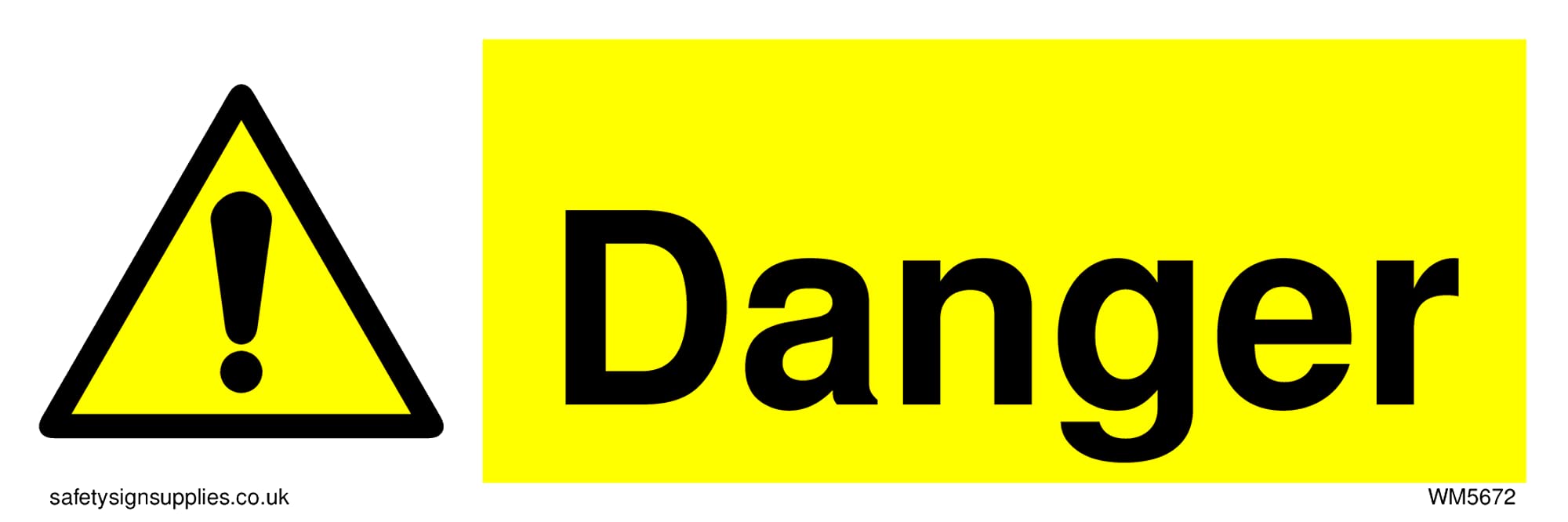 Pack of five - Danger lift machinery Sign - 150x50mm - L15