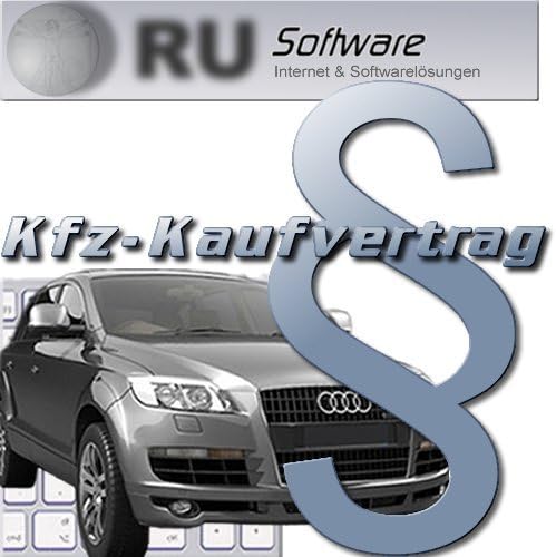 Kfz Kaufvertrag Vertrage Und Formulare Software Auto Handel Amazon De Software