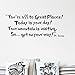 Witkey Dr Seuss You're Off to Great Places. Wall Vinyl Sticker Decals Quote Saying Decor Art Bedroom Design Mural