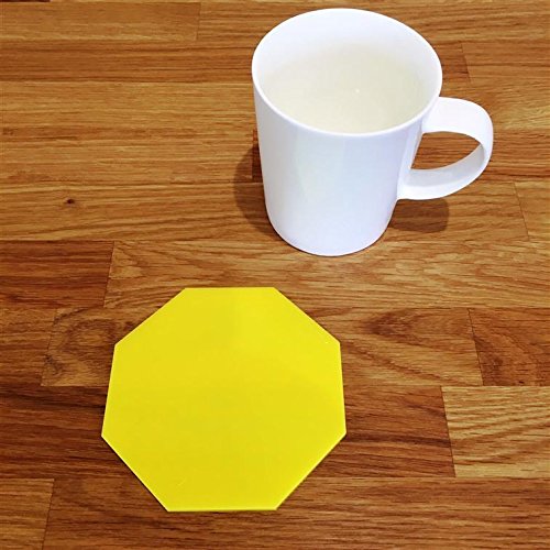 Super Cool Creations Coasters - Octagonal - Yellow - 8 Set