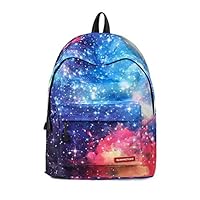 Teens Girls Casual Starry Sky Print Backpack Multipurpose Nebula Daypack Backpack for Boys (Style-4)