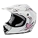 TCMT DOT Certified Youth Pink Butterfly Dirt Bike ATV Offroad Street Motorcycle Motocross Helmet Goggles Gloves (XL)