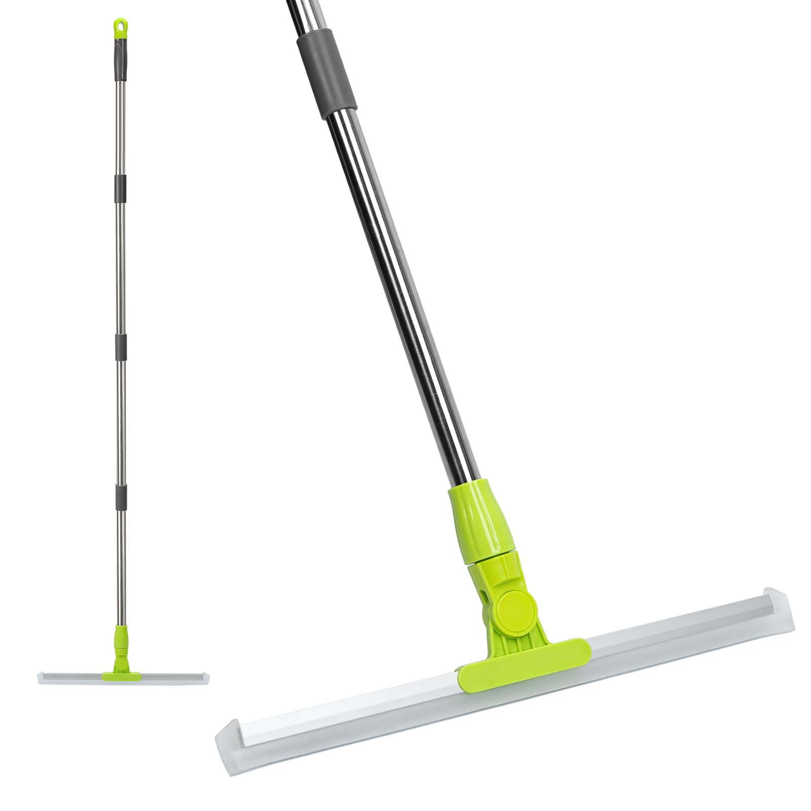 Photo 1 of MAVRIZ Floor Squeegee Broom with 59" Long Handle, Shower Squeegee for Floor Cleaning, Silicone Broom with 180° Rotating Head