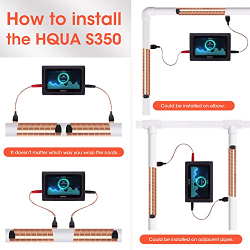 HQUA S350 Whole House Electronic Water Descaler, Alternative Water