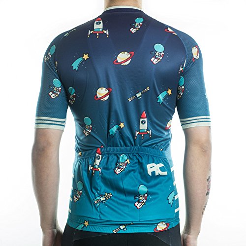 Racmmer Mens Breathable Short Sleeve Cycling Jersey Bike Shirt Cycling Clothing - Thumbnail 3