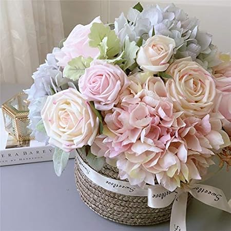 Corbeille Florale Artificielle Fausses Fleurs Composition