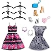 Barbie Fashionistas Ultimate Closet & Doll - Portable Fashion Playset with Carry Handle - 2 Sets of Clothing…
