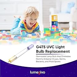 lumenivo G4T5 UVC Light Bulb Replacement 4 Watts
