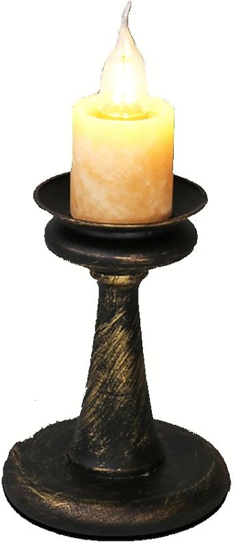 Smilr Retro Mini Kerzenstander Tischlampe Nacht Schlafzimmer Minimalistischen Nacht Beleuchtung Lampe Antike Eisen Tischlampe E27 Rost Farbe 17 72in 13 78in Amazon De Beleuchtung