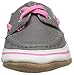 Robeez Girls' Boatin' Betty Slip-on, Boatin' Betty Grey/Pink, 6-12 Months M US Infant