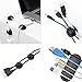 Adywe One/Two/Three/Five Channels Desktop Adhesive Cable Clips Holders (16 Pack),Cable Organizer and Cord Management for Your Wires, Desktop & Computer, Electrical, Charging or Mouse, USB Cord(Black)