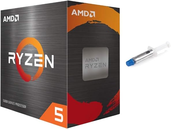 Amazon Com Amd Ryzen 5 5600x 4th Gen 6 Core Desktop Processor With Wraith Stealth Cooler 12 Threads Unlocked 3 7 Ghz Up To 4 6 Ghz Socket Am4 Zen 3 Core Architecture W Mytrix Thermal Paste Computers