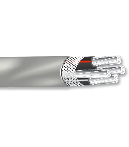 Cavo USE-2 RHH Cavo Interramento Diretto 500 Piedi 2 AWG Alluminio USE-2 RHH RHW-2 Nero 600V - Nassau Cavo XLP Resistente A Calore Umidità Sole 500 Ft