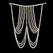EagleUS Women Lady Tassel Crossover Harness Bikini Belly Body Chain Necklace