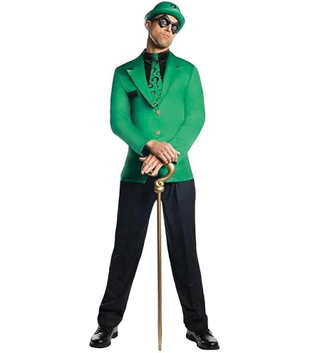 Rubie's Official DC Comic Riddler Damen-Kostüm – Größe XS (36-38), Batman Film, Mit Kleid, Maske, Gürtel & Hut, Halloween